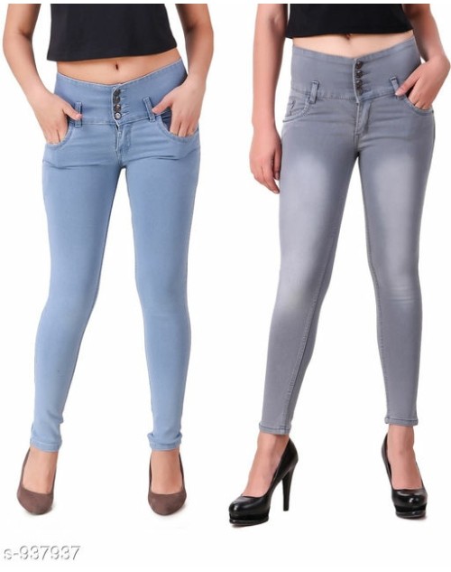 Lootkabazaar Women's Elegant Denim Jeans Combo (LWEDJC006)